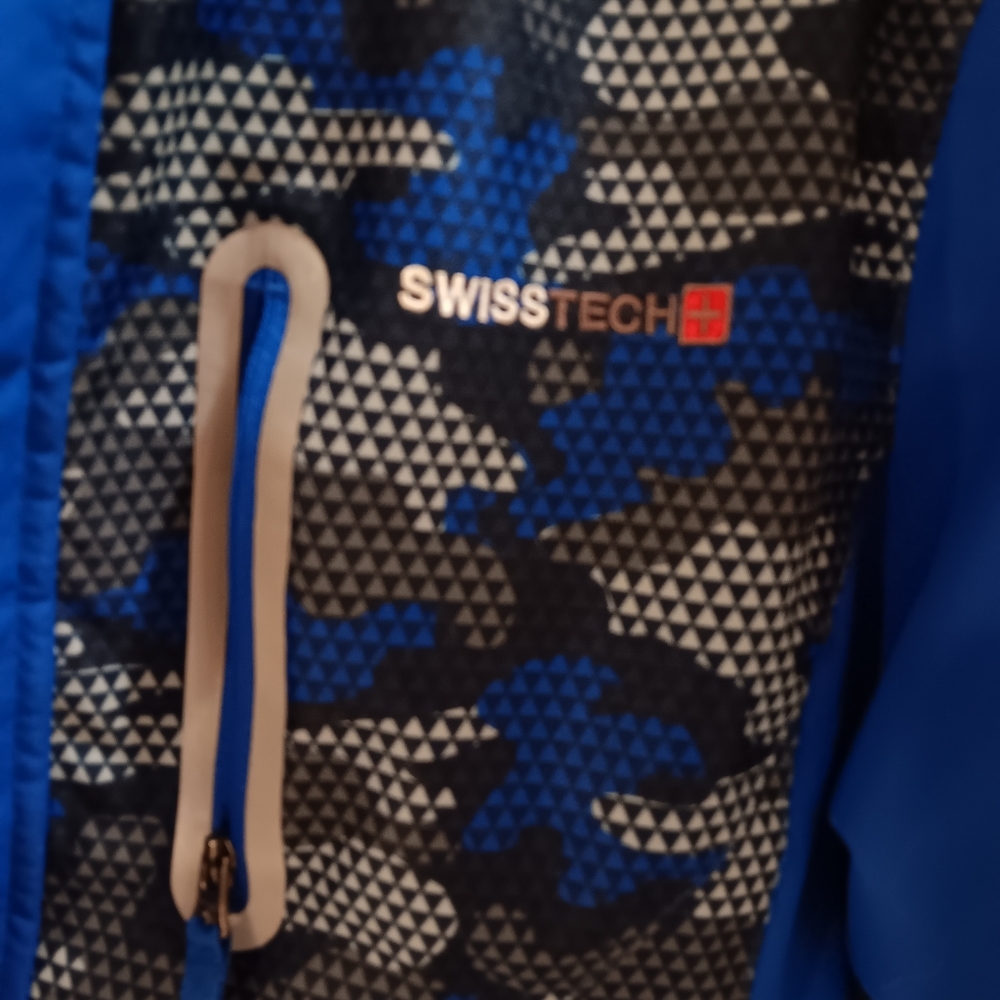 Boys winter coat , Size 10-12 , blue and grey. Excellent condition - Picture 2 of 5